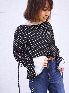 「ハイウエストストレートジーンズ」｜Taiyou（たいよう）さん（レディース・154cm）の春コーディネート