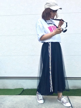 「アプレジュール」｜「アイテム（アクセサリー）」を使った、Taiyou（たいよう）さん（レディース・154cm）の春コーディネート