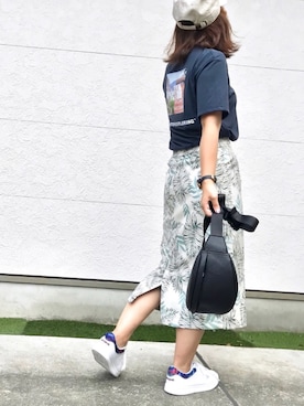 「Desigual（デシグアル）のアイテム（シューズ）」を使った、Taiyou（たいよう）さん（レディース・154cm）の夏コーディネート