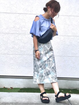 「thevirgnia」｜「アイテム（アクセサリー）」を使った、Taiyou（たいよう）さん（レディース・154cm）の夏コーディネート