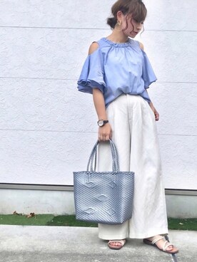 「thevirgnia」｜「アイテム（アクセサリー）」を使った、Taiyou（たいよう）さん（レディース・154cm）の夏コーディネート