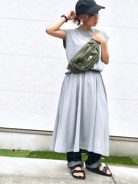 「birkenstock2018ss」｜Taiyou（たいよう）さん（レディース・154cm）の夏コーディネート