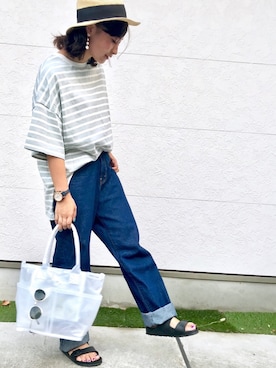 「birkenstock2018ss」｜Taiyou（たいよう）さん（レディース・154cm）の夏コーディネート