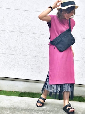「Rougevif」｜「アイテム（その他）」を使った、Taiyou（たいよう）さん（レディース・154cm）の夏コーディネート