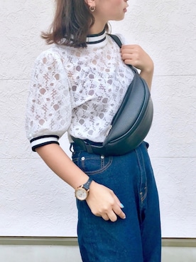 「スボーツミックス」｜「アイテム（アクセサリー）」を使った、Taiyou（たいよう）さん（レディース・154cm）の夏コーディネート