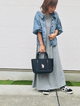 「SonnyLabel」｜「アイテム（デニムジャケット）」を使った、Taiyou（たいよう）さん（レディース・154cm）の夏コーディネート