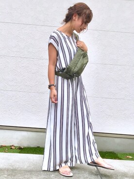 「Furryrate（ファーリーレート）のアイテム（パンツ）」を使った、Taiyou（たいよう）さん（レディース・154cm）の夏コーディネート