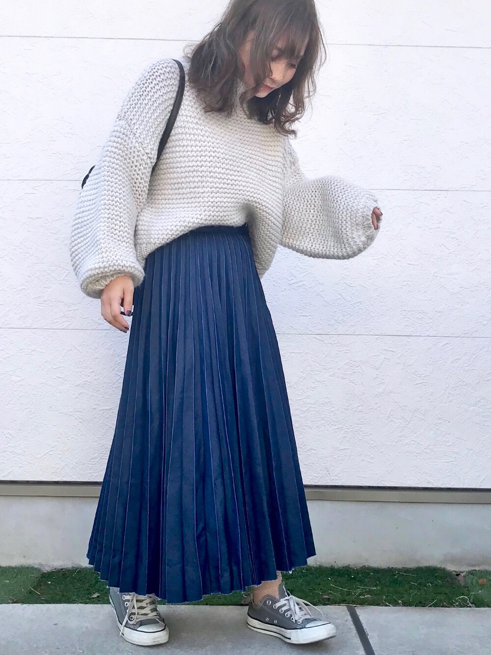 ネネット / デニムプリーツスカート 