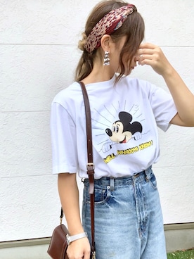 「ミッキーT」｜「アイテム（財布/小物）」を使った、Taiyou（たいよう）さん（レディース・153cm）の夏コーディネート