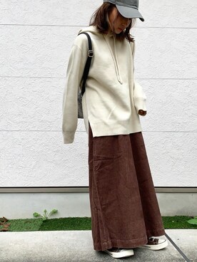「ジーユーコーデ」｜「アイテム（キャップ）」を使った、Taiyou（たいよう）さん（レディース・153cm）の秋コーディネート