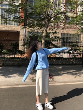 「i（アイ）のアイテム」を使った、卡丽多多さん（レディース・161cm）の冬コーディネート