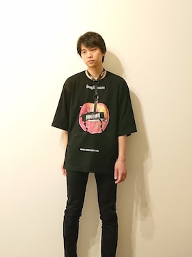 「SHAREEF（シャリーフ）のアイテム（アクセサリー）」を使った、ぽろさん（メンズ・165cm）の春コーディネート