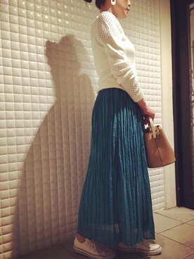 「fifth（フィフス）のアイテム（ピアス（両耳用））」を使った、Ayuさん（レディース・161cm）の秋コーディネート