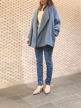 「KOBE LETTUCE（コウベレタス）のアイテム（その他アウター）」を使った、Ayuさん（レディース・161cm）の冬コーディネート