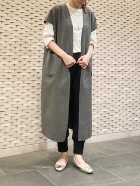 「DONOBAN（ドノバン）のアイテム（ピアス（両耳用））」を使った、Ayuさん（レディース・161cm）の春コーディネート