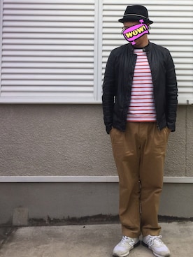 「GLR Standard（グリーンレーベルリラクシングスタンダード）のアイテム」を使った、joekoolさん（メンズ・174cm）の春コーディネート