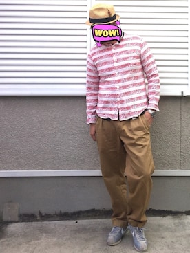 「LOLO（ロロ）のアイテム」を使った、joekoolさん（メンズ・174cm）の春コーディネート