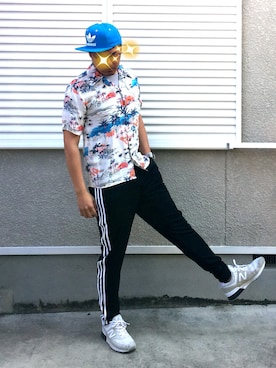 「adidas Originals（アディダスオリジナルス）のアイテム（キャップ）」を使った、joekoolさん（メンズ・174cm）の春コーディネート