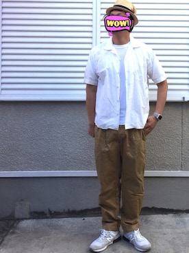 「GLR Standard（グリーンレーベルリラクシングスタンダード）のアイテム」を使った、joekoolさん（メンズ・174cm）の春コーディネート