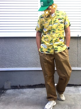 「MAGIC NUMBER（マジック ナンバー）のアイテム（帽子）」を使った、joekoolさん（メンズ・174cm）の春コーディネート