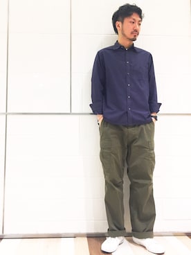 「ITTY BITTY（イッティービッティー）のアイテム（トップス）」を使った、おがしょーさん（メンズ・178cm）の春コーディネート