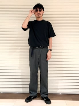 「VANS（バンズ）のアイテム（サンダル）」を使った、おがしょーさん（メンズ・178cm）の夏コーディネート