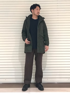 「CIAOPANIC TYPY（チャオパニックティピー）のアイテム（ダウンジャケット/コート）」を使った、おがしょーさん（メンズ・178cm）の秋コーディネート