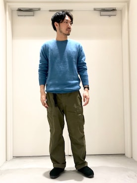 「CIAOPANIC TYPY」｜「アイテム（スリッポン）」を使った、おがしょーさん（メンズ・178cm）の秋コーディネート