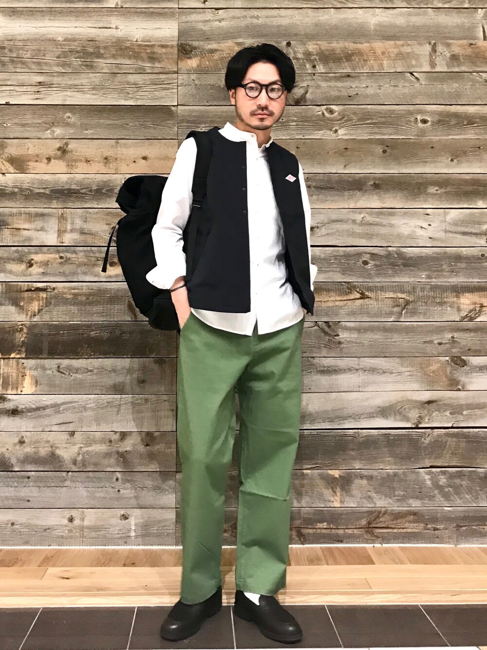 DANTON インサレーションベスト ブラック