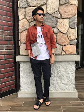 おがしょーさん（メンズ・178cm）の春コーディネート