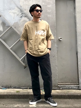 「HeM（ヘム）のアイテム」を使った、おがしょーさん（メンズ・178cm）の夏コーディネート