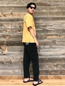 「AURALEE」｜おがしょーさん（メンズ・178cm）の夏コーディネート