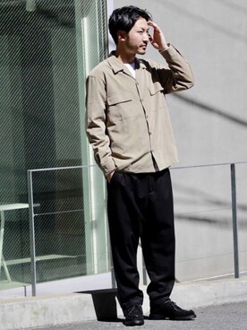 「KLEMAN（クレマン）のアイテム（モカシン/デッキシューズ）」を使った、おがしょーさん（メンズ・178cm）の秋コーディネート