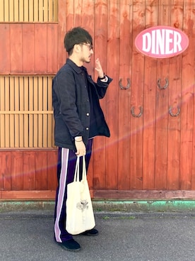 「平成最後のWEARISTAセンバツ」｜「アイテム（カバーオール）」を使った、おがしょーさん（メンズ・178cm）の春コーディネート