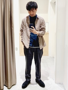 「ZDA（ゼットディーエー）のアイテム」を使った、おがしょーさん（メンズ・178cm）の秋コーディネート