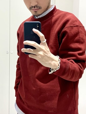 「Graphpaper（グラフペーパー）のアイテム」を使った、おがしょーさん（メンズ・178cm）の冬コーディネート