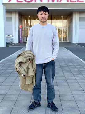 「CIAOPANIC TYPY（チャオパニックティピー）のアイテム（ダウンジャケット/コート）」を使った、おがしょーさん（メンズ・178cm）の冬コーディネート