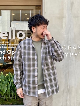 おがしょーさん（メンズ・178cm）の春コーディネート