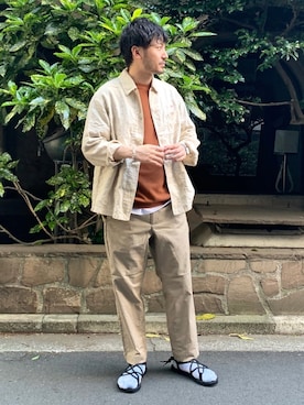 「消えそうな色コーデ」｜「アイテム（カバーオール）」を使った、おがしょーさん（メンズ・178cm）の春コーディネート