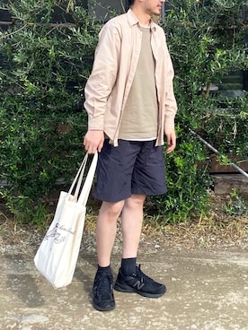 「SCYE BASICS（サイベーシックス）のアイテム」を使った、おがしょーさん（メンズ・177cm）の夏コーディネート