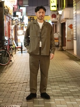 「ZDA（ゼットディーエー）のアイテム」を使った、おがしょーさん（メンズ・177cm）の秋コーディネート