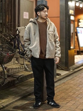 おがしょーさん（メンズ・177cm）の冬コーディネート