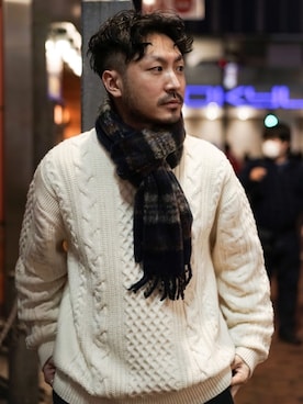 おがしょーさん（メンズ・177cm）の冬コーディネート