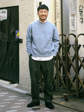 「CIAOPANIC TYPY（チャオパニックティピー）のアイテム（その他シューズ）」を使った、おがしょーさん（メンズ・177cm）の春コーディネート