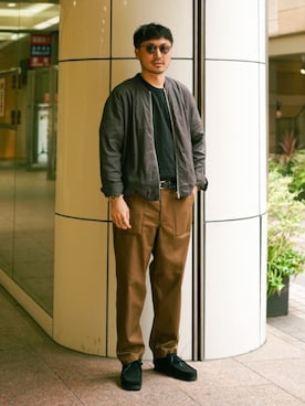 「CIAOPANIC TYPY（チャオパニックティピー）のアイテム（その他シューズ）」を使った、おがしょーさん（メンズ・177cm）の春コーディネート