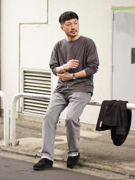 「CIAOPANIC TYPY（チャオパニックティピー）のアイテム（その他シューズ）」を使った、おがしょーさん（メンズ・177cm）の春コーディネート