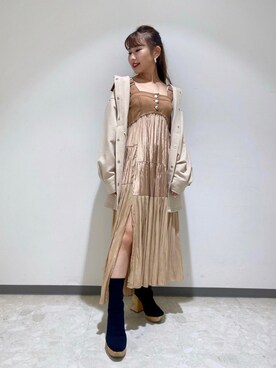 「REDYAZEL（レディアゼル）のアイテム（ブルゾン）」を使った、hikariさん（レディース・151cm）の秋コーディネート