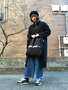 「A part by（アパートバイ）のアイテム（チェスターコート）」を使った、有希さん（レディース・159cm）の冬コーディネート