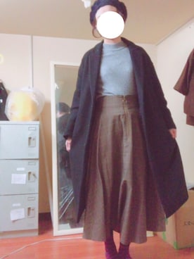 「A part by（アパートバイ）のアイテム（チェスターコート）」を使った、有希さん（レディース・159cm）の冬コーディネート