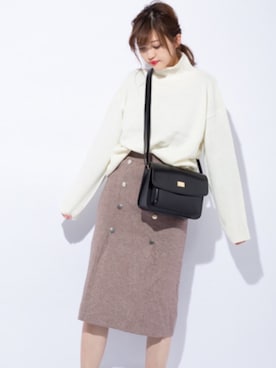 「CHEER CLOSET（チアクローゼット）のアイテム」を使った、CHEERCLOSETさん（レディース・154cm）の冬コーディネート